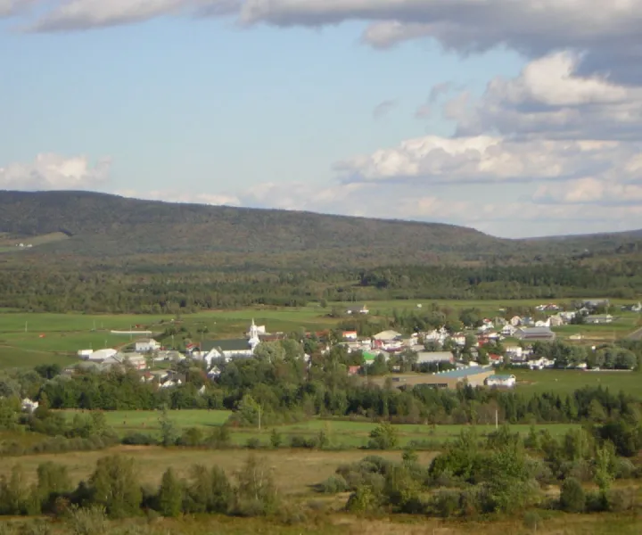 Vue sur le village de Ham-Nord