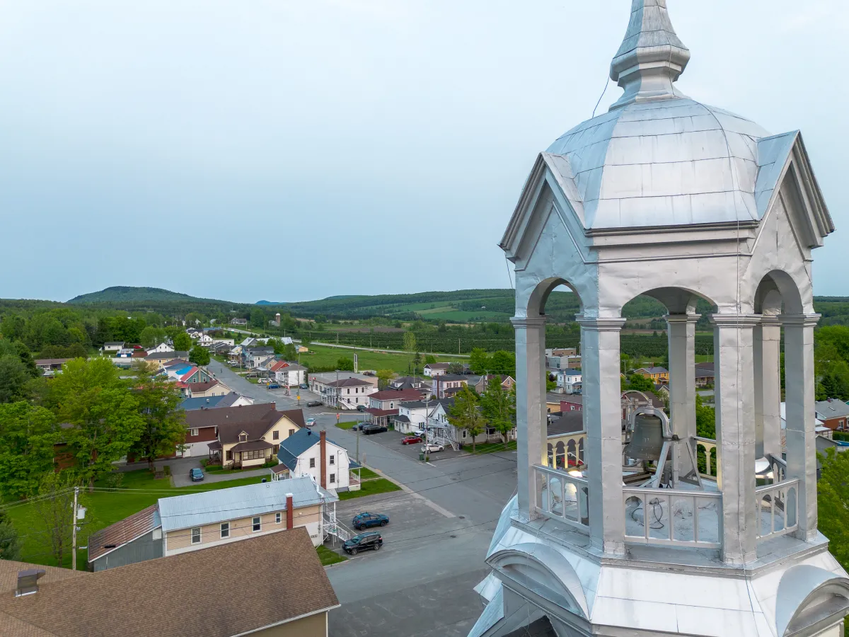 Village vue de l'église