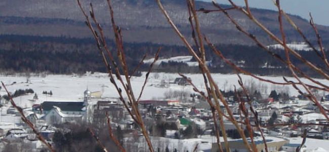 Village de Ham-Nord en hiver