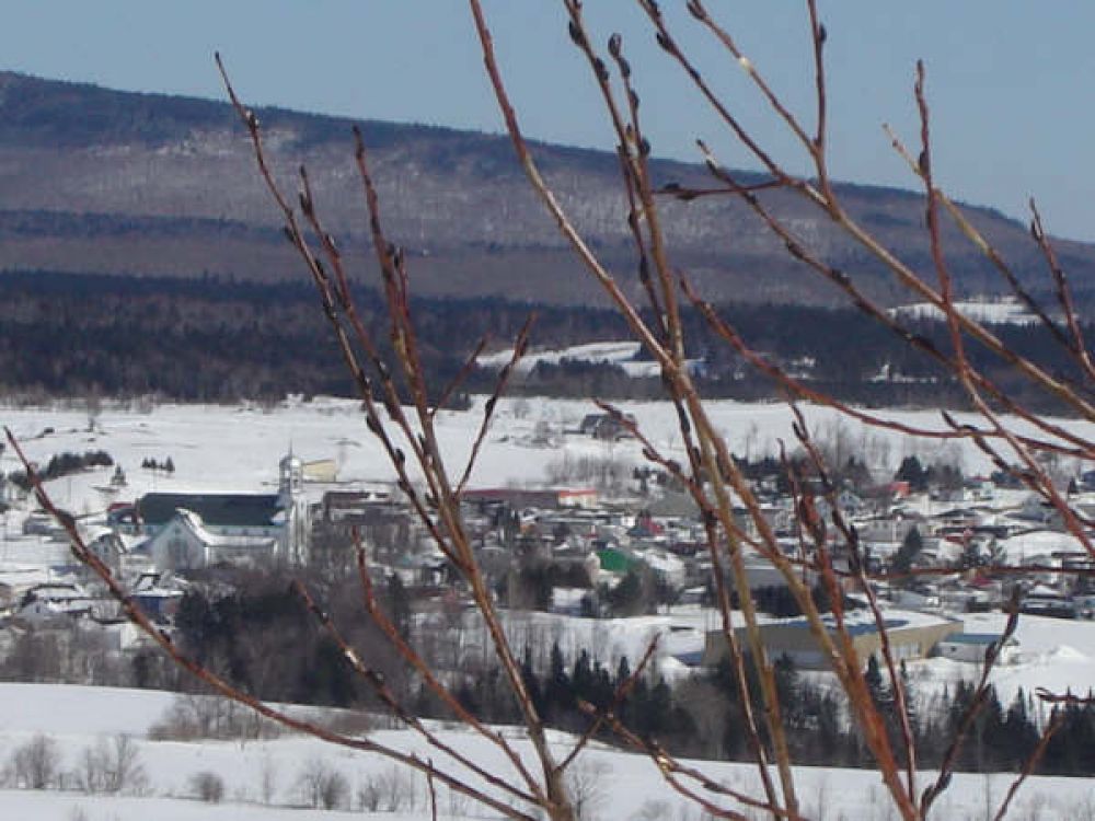 Village de Ham-Nord en hiver