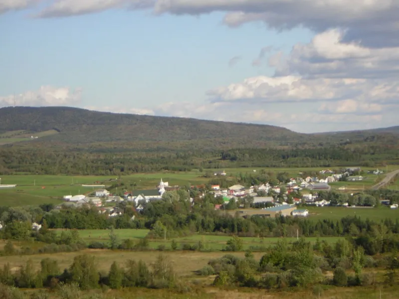 Vue sur le village de Ham-Nord Vue sur le village de Ham-Nord