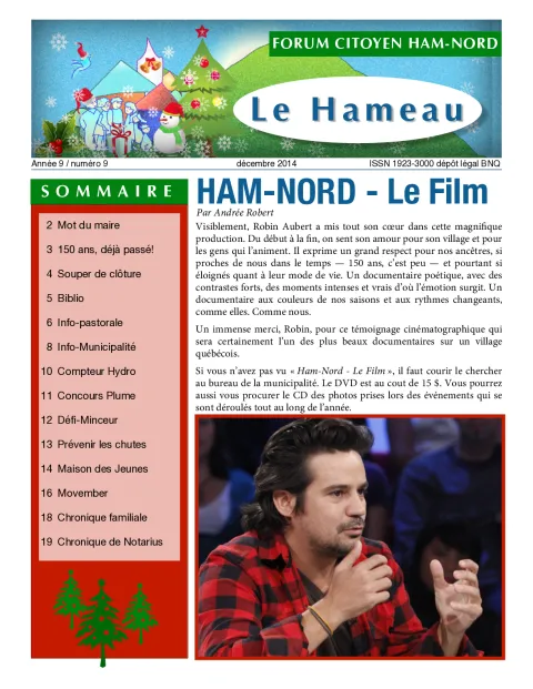Journal le Hameau de décembre 2014