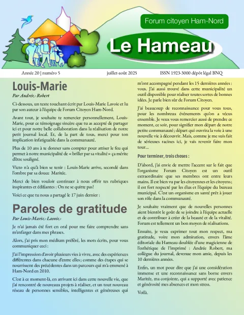 Édition de juillet août 2025
