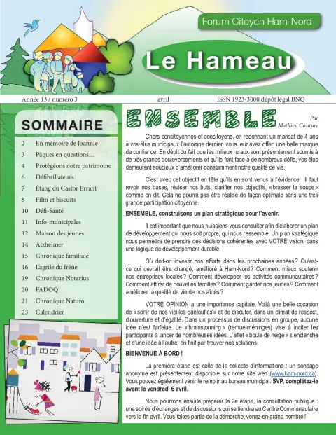 Le Hameau avril 2018
