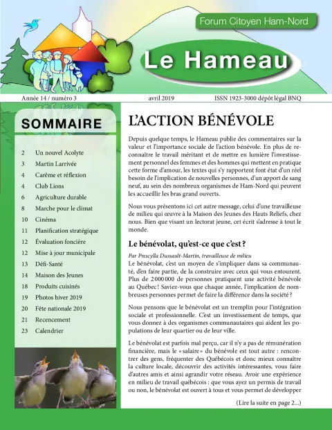 Le Hameau avril 2019