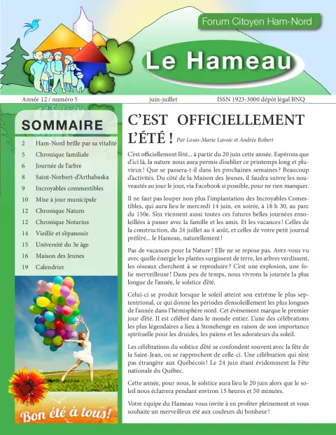 Le Hameau juin-juillet 2017