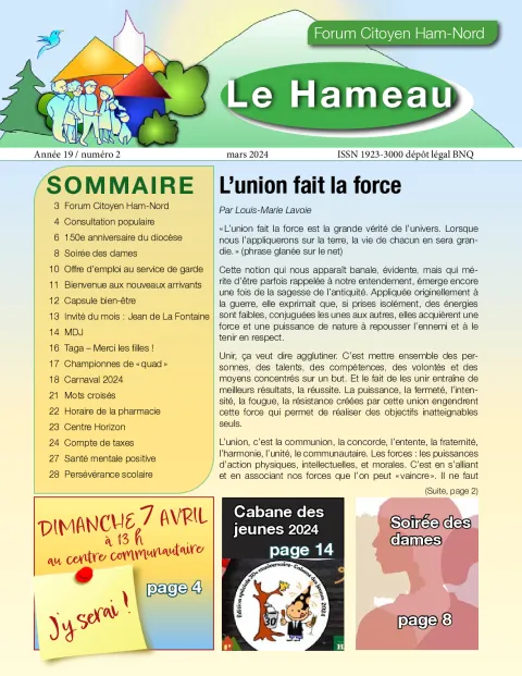 Le Hameau mars 2024