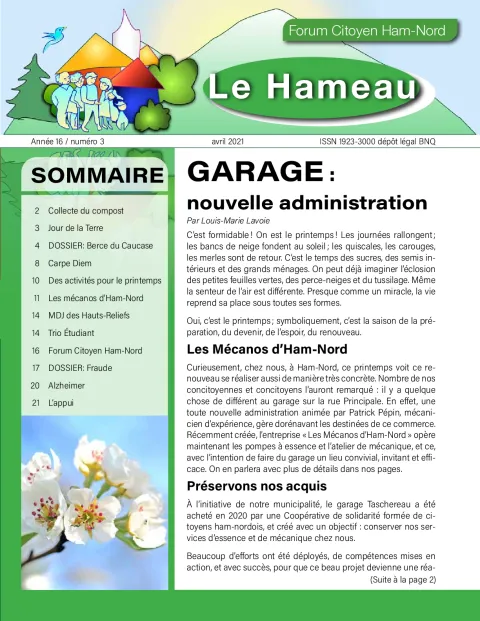 Le Hameau avril 2021