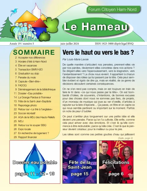Le Hameau juin-juillet 2024