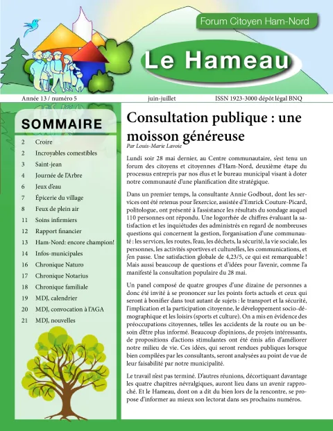 Le Hameau juin-juillet 2018