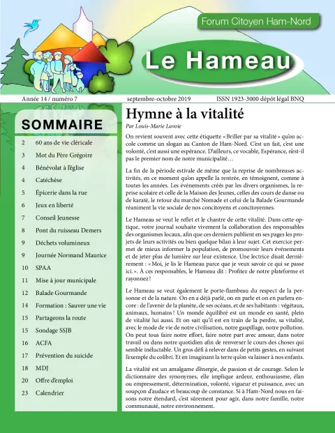 Le Hameau septembre-octobre 2019