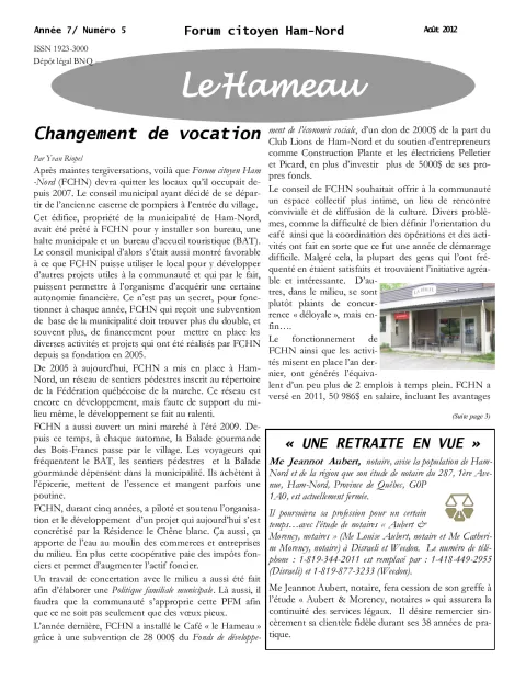 Le Hameau - août 2012