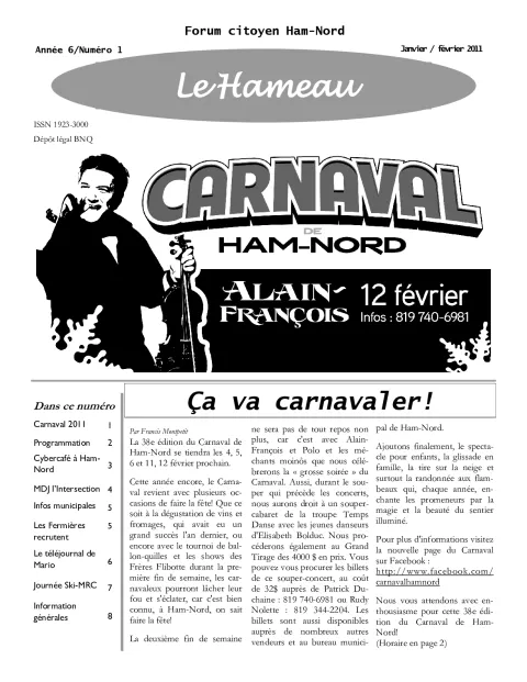 Le Hameau - janvier/février 2011