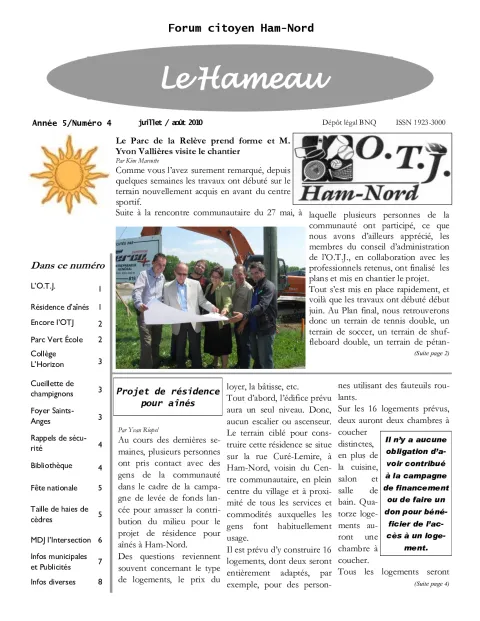 Le Hameau - juillet/août 2010
