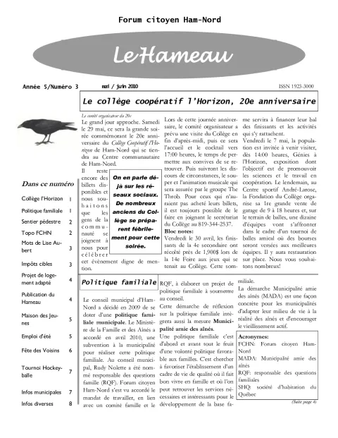 Le Hameau - mai/juin 2010