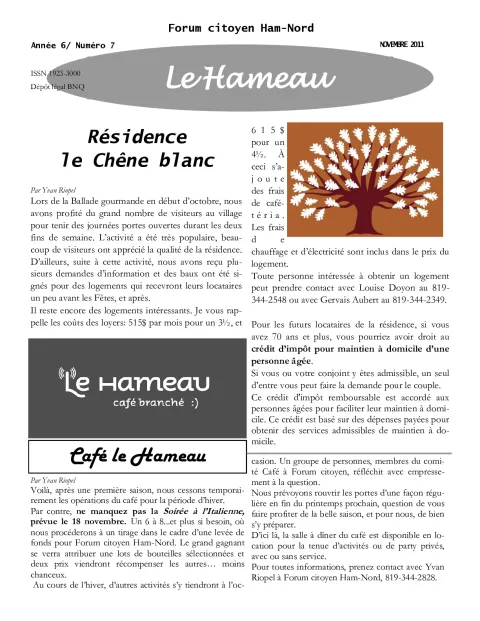 Le Hameau - novembre 2011